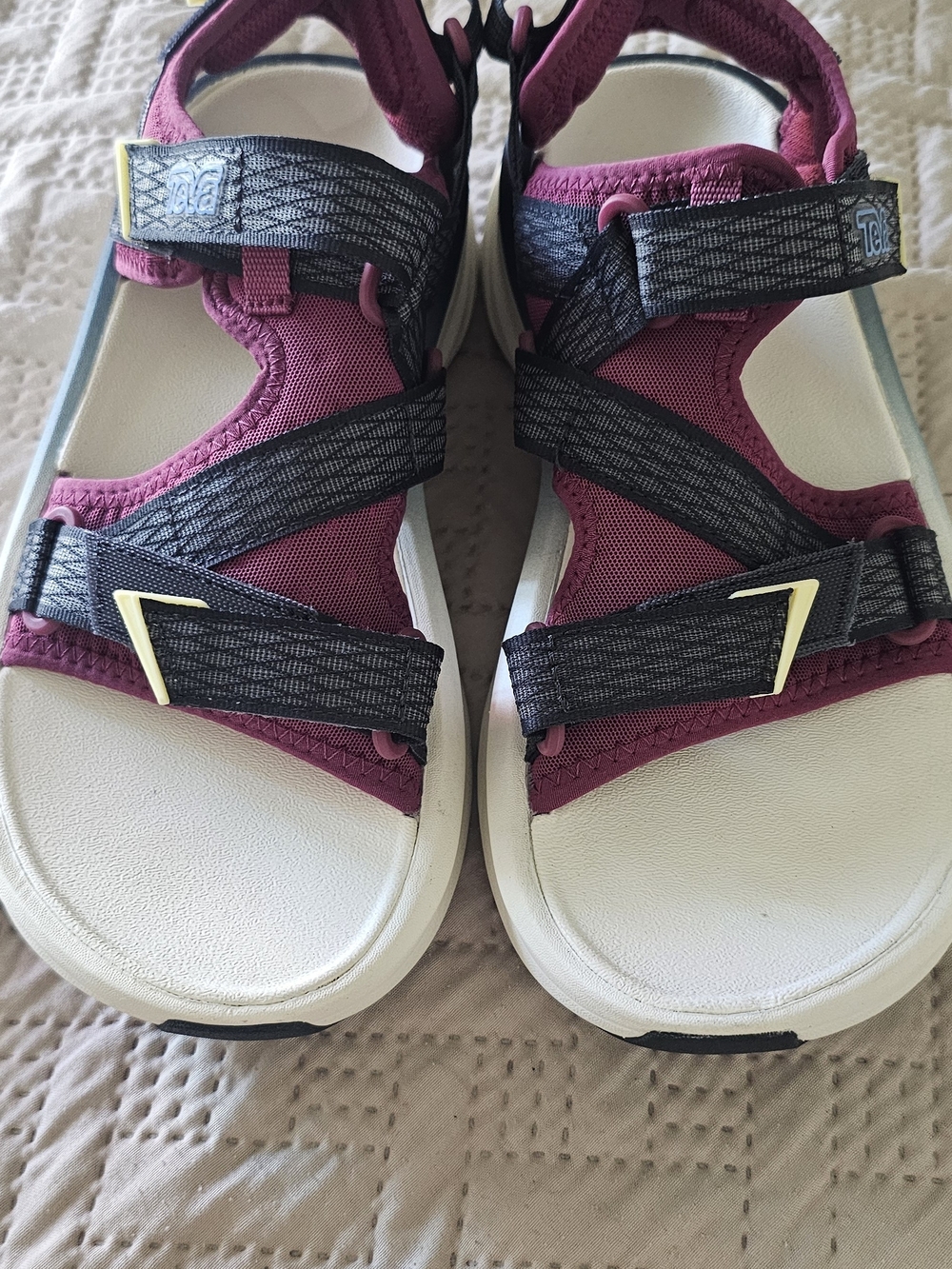 Teva Women's Sport Sandals in Plum, Black & White
